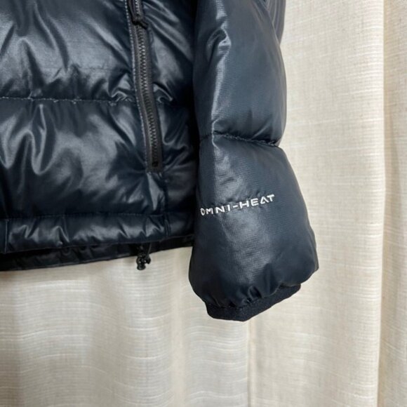 Columbia 650 Down Filled Interchange Puffer Coat Omni Heat Women's Large Black - Picture 7 of 13